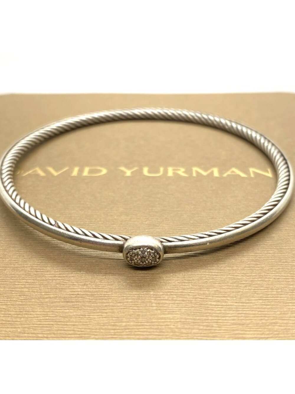 David Yurman Confetti Bangle Diamond Bangle Sterling Silver 925